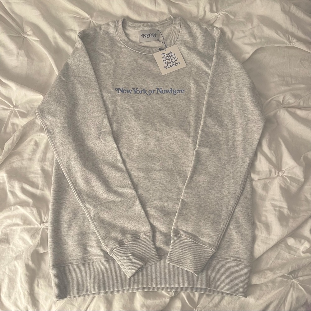New York or Nowhere Crosby Crewneck - White Heather